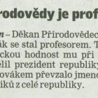 Dkan Prodovdy profesorem